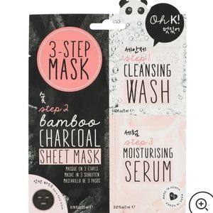 3/$25🎉 3 Step Bamboo Charcoal Mask Kit
